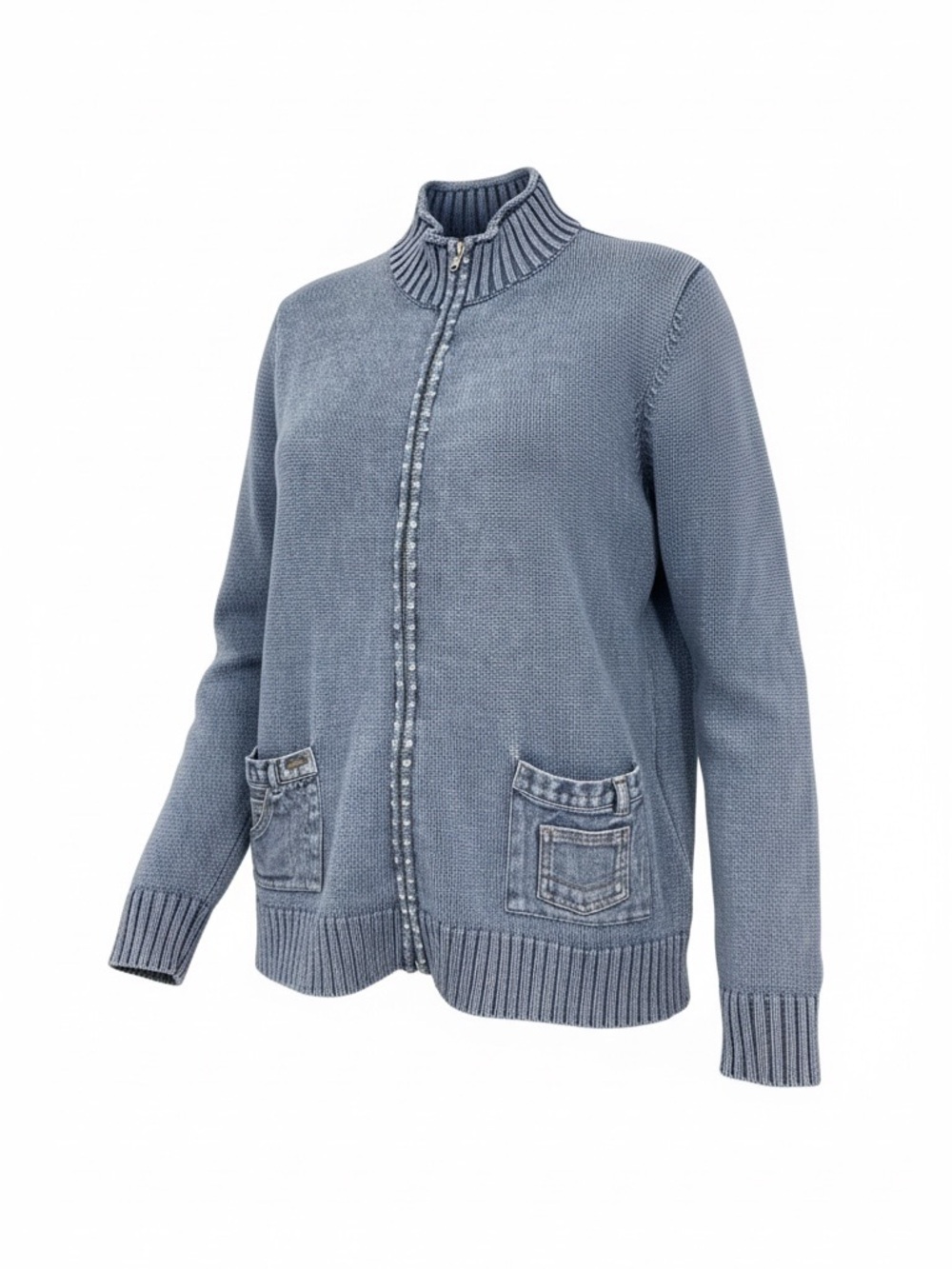 Quacker Factory Denim Cardigan